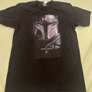 Star Wars Mandalorian Helmet Graphic Tee - Black